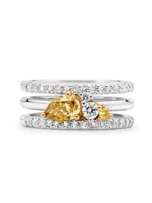  Yellow Diamond Dress Ring