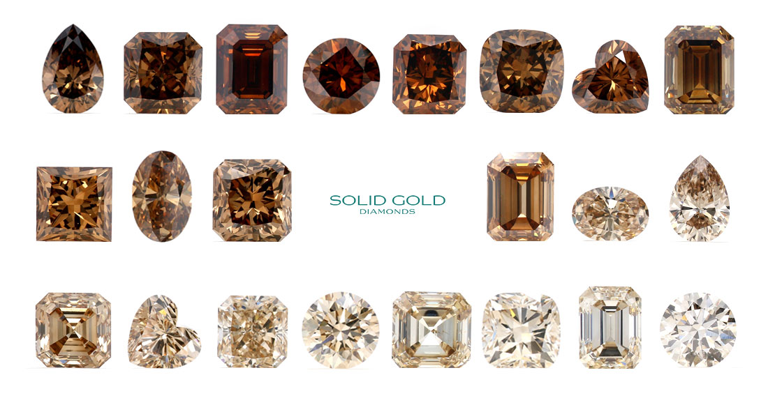 Argyle Champagne & Cognac Diamonds - Solid Gold Diamonds