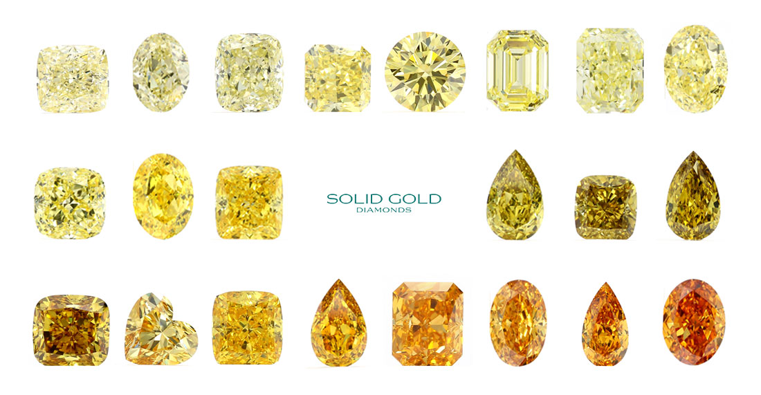 Natural Orange and Yellow Diamond Colours GIA Certified