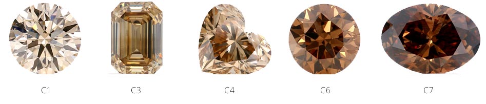 Argyle Champagne & Cognac Diamonds - Solid Gold Diamonds