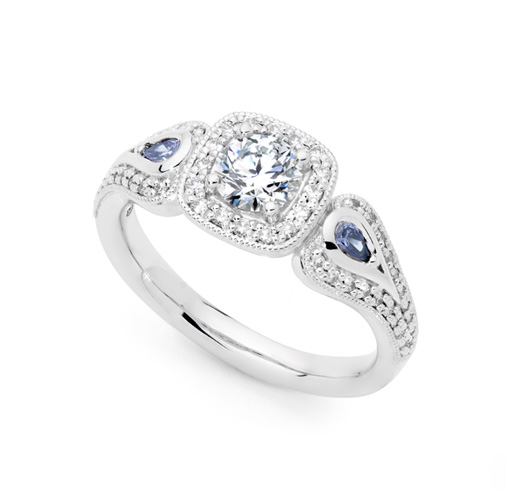 Argyle blue diamond ring
