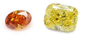 Natural yellow diamonds